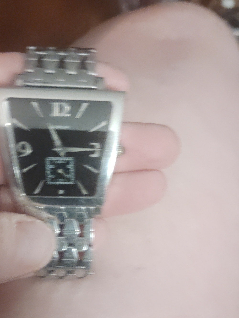 Corum Men's Stainless Steel Black Dial Watch
